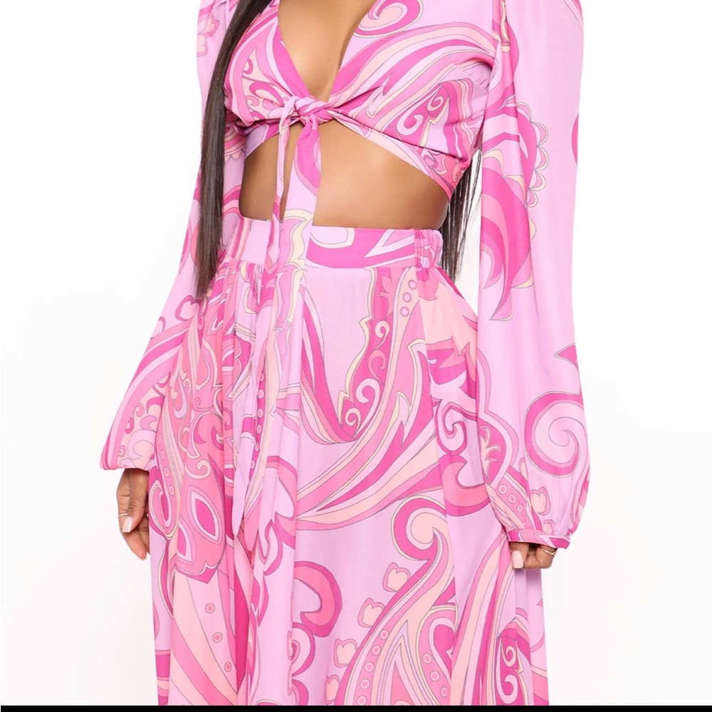 Fashion nova maxi skirt set